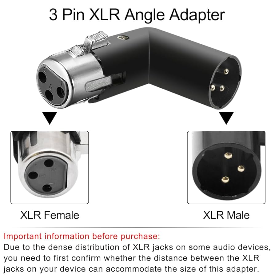 Amazon.co.jp: Xiatiaosann XLR アングル アダプター 3ピン